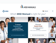 Tablet Screenshot of msdmanuals.com